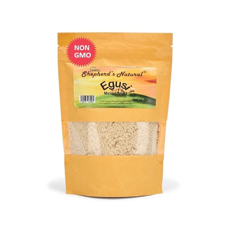 Egusi by Shepherd’s Natural,Ground Melon Seed, 1 lb /16 oz