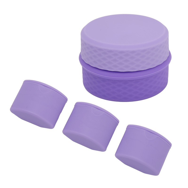 Travel Silicone Makeup Containers Set with 3 Dispensers Refillable Empty