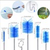 Premium 3-Piece Drain Brush Set Flexible Long Stainless Steel Tube