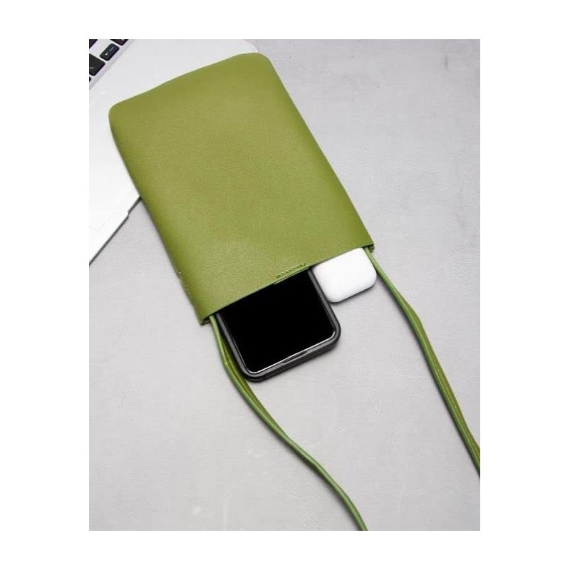 Aspersio Stylish Sacoche Thin Mini Shoulder Bag Bag, holy green,
