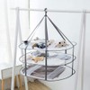 Athvcht Clothesline Net, 3 Tier Structure, Foldable, Compact Laundry Net,