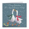 Hunts England Cousin And Wife Stunning Luxury Artistic Christmas Card