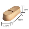 Alphax AP-913993 Shoehorn Stand, Wooden Beech Shoehorn Stand, Oval