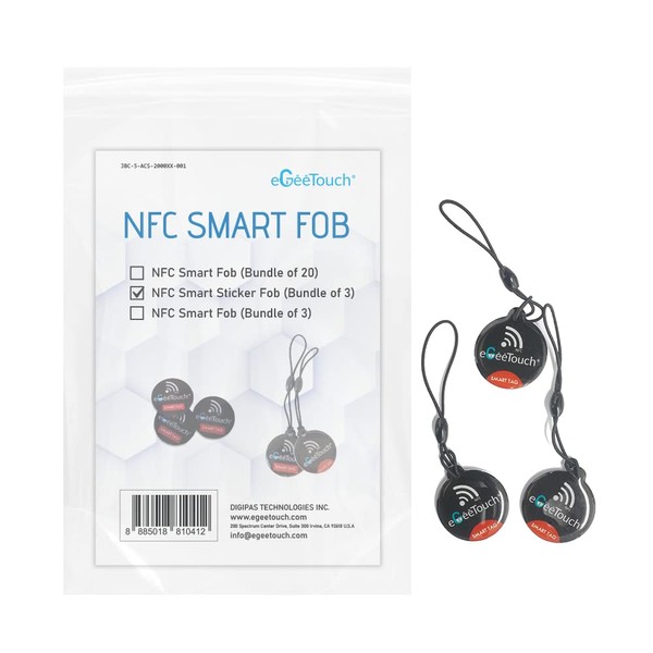 eGeeTouch 3 NFC Fobs for All Smart Locks