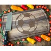 Classic Soccer Ball Pattern Walnut Board, 16.75x10 in: Ideal for