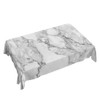 Walmsco Tablecloth White Gray Marble Decor For Dining Room Kitchen