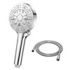 Properhome HS01 6-Way Pressure Boosting Hand Held Shower Head Round