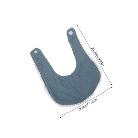 Totority 4Pcs Bandana Bibs Soft Cotton Gauze Double Layer Absorbent Drool Towels for Newborns Boys Teething Dribble Feeding Skin Friendly Machine Washable