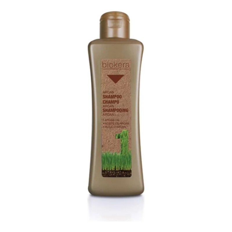 Salerm Biokera Shampoo Argan 1lt Ideal Cabellos Dañados