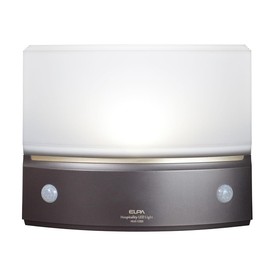 エルパ (ELPA) もてなしライト・据置(薄) LEDライト 間接照明 ナイトライト 電池式 ダークブラウン HLH-1203(DB)