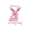 CafePress Mommys Lil Bunny Sticker Rectangle Bumper Sticker Car Decal