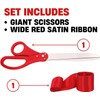 Red Ribbon Cutting Ceremony Kit – 25" Giant Scissors for