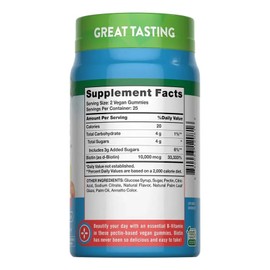 Biotina 10000mcg 50 Gomitas Natures Truth Sabor Durazno