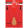 Task Tools T77413 Full Elastic Tradesperson's Suspenders, Red