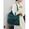 ENBEI - Bolsa de playa para mujer, diseño hueco de