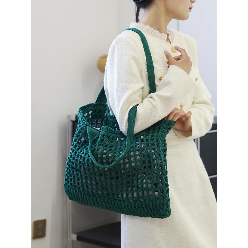 ENBEI - Bolsa de playa para mujer, diseño hueco de