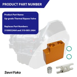 310-005-2464 Thermal Bypass Valve Upgrade Kit for 2019-2024 Ram 6.7L Cummins Diesel Engines with 68RFE Transmission | with Billet Filter Coupler | Enhances Cooling & Reduces Overheating