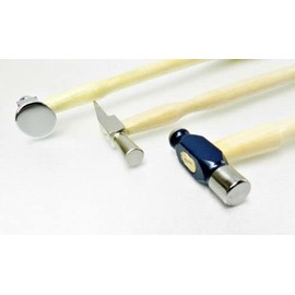 Set of 3 Jewelry Making Hammers Chasing Hammer Ball Peen and Watchmakers Riveting used for fine precision miniature work in Jewelry Leather Hobby and Craft Watch Metal working applications by JTS