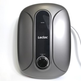 LECLOC 6.5kW 240V Small Point of Use Instant Hot Water Heater, Sleek Design, LED Temp. Display, Big Knob Control, 86-131℉ Thermostatic On Demand Electric Tankless Water Heater for Kitchen or Bathroom