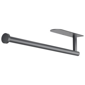 Paper Towel Holder, Self Adhesive or Screw Mounting, Grey Wall Mount SUS304 Stainless Steel Paper Towel Holder Under Cabinet for Kitchen, Counter, Cabinet, Bathroom