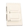Leviton Cover, 1-Gang for Duplex Receptacles, Plastic Enclosure, Horizontal Mount,