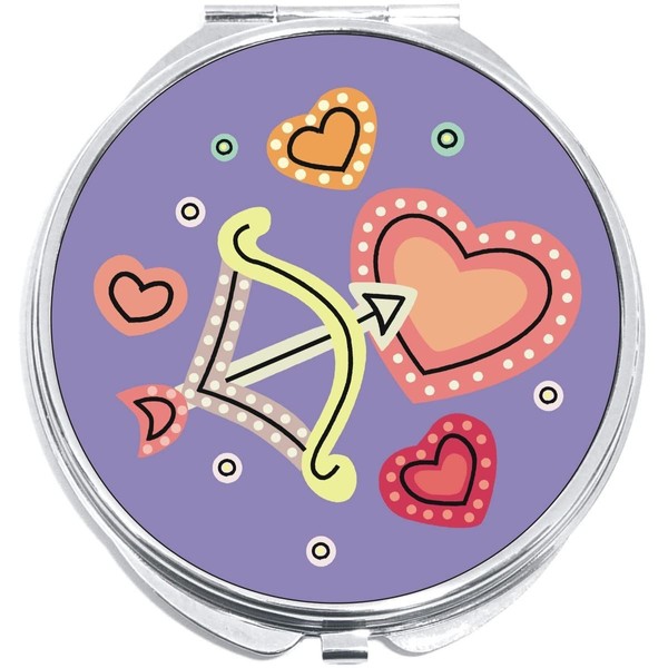 NewCharms Cupids Arrow and Hearts Compact with Mirrors - Perfect