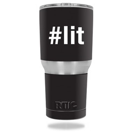 MightySkins Skin Compatible with RTIC Tumbler 30 oz (2016) – Lit 2 | Protective, Durable, and Unique Vinyl Decal wrap Cover | Easy to Apply, Remove, and Change Styles | Made in The USA