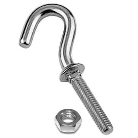 STEELGEAR Threaded Hook - A4 (Marine Grade) Stainless - 1 Pack