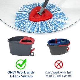 Spin Mop Replacement Head Base Compatible with Oceda EasyWring 1-Tank System Mop Rotating Triangle Mop Head Cover Replacement Rotating Mop Base Plastic Base for Spin Mop Accessories