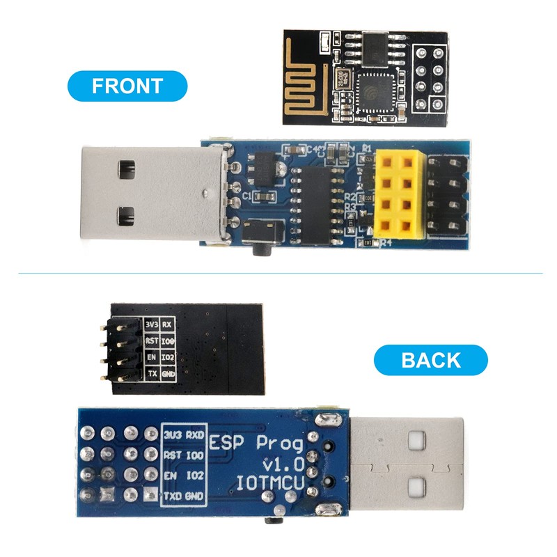 ARCELI 1 x USB to ESP8266 Breakout ESP-01 Prog WiFi
