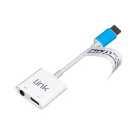 Unbekannt LINK LKADAT153 USB-C Splitter Adapter for Smartphone and Audio with Microphone for Phone and Music, 15 cm