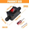 Pack of 2 Waterproof Inline Switch 12 V 20 A,