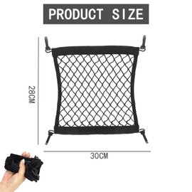 ARYIMYDP ARYIMYDP 30x30 CM Gep?cknetz, E Scooter Tasche, Gep?cknetz fr Motorrad, Fahrrad, Elastisches Aufbewahrungsnetz mit Gummizug, fr Helm & Zubeh?r