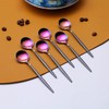 Rainbow Coffee Spoons Set of 6, Kyraton Stainless Steel 5.1"