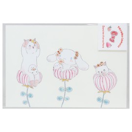 Sanrio Barley x Sanrio Characters (Postcard) / Cinnamoroll and Cookie Fairy Cat