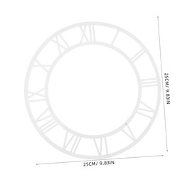 Operitacx 2 Stück Wanduhr Mit Römischen Ziffern: Runde Wandaufkleber Mit Römischen Ziffern Im Spiegel, DIY- -Kreis- -Aufkleber Für Wohnzimmer, Hotel, Eingangsbereich,