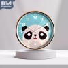 Rm Regalomex Reloj De Pared Análogo Diseño Con Panda Para