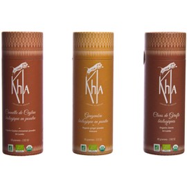Khla - Trio Christmas Fragrances Organic - Cinnamon Powder, Ginger Powder & Cloves