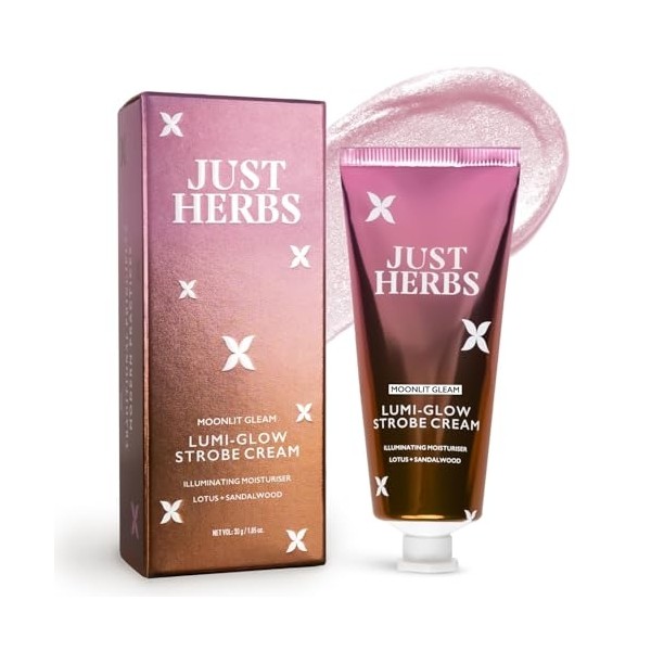 Just Herbs Lumi Glow Strobe Cream with Lotus & Sandalwood