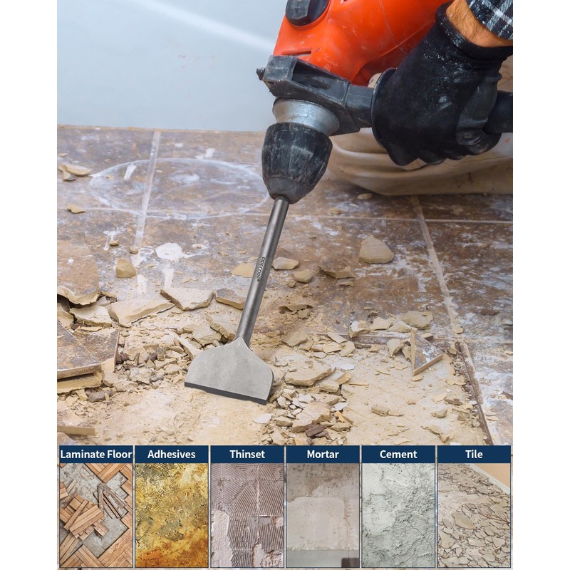Firecore SDS Plus Chisel 3 Inch Wide by 10 Inch