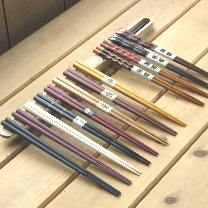 Nagao Chopsticks & Chopsticks Case Set, 9.1 inches (23 cm),