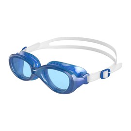 Speedo Unisex Kids Junior Futura Classic Swimming Goggles, Clear/Neon Blue, One Size