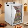 Food Dehydrator Machine, Commercial Food Dryer 18 Stainless Steel Trays,