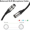EBXYA Cable XLR de 50 pies, 2 paquetes de cable