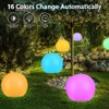 GEEDIAR 4 Pack Solar Floating Pool Lights Inflatable Waterproof IP68,