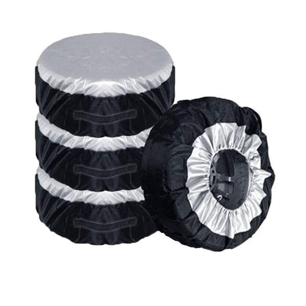 Comily Plus+ 4pcs/Set 210D Polyester Spare Tire Covers Storage Tote