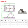Stainless Steel Heavy Duty Boat Hand Rail Fitting, 60 Degree