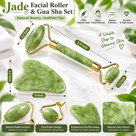 Natural Jade Roller Massager Facial Roller Jade Stone Liftting Anti-wrinkle Body SPA Scraping Beauty Skin Care Tool