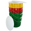 5 Gallon Buckets with White Easy Snap Lids, 3 Pack
