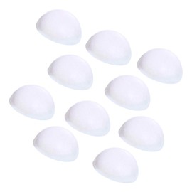YeahiBaby 10pcs White Foam Balls Half Ball Shape Christmas Craft Ball Art Decoration Styrofoam Christmas DIY Craft Kits Xmas Ball Ornaments,2inch(Diameter)